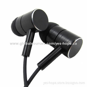 Hot Selling Metal Earphones with Competitive Price, 20Hz-20kHz Frequency Response